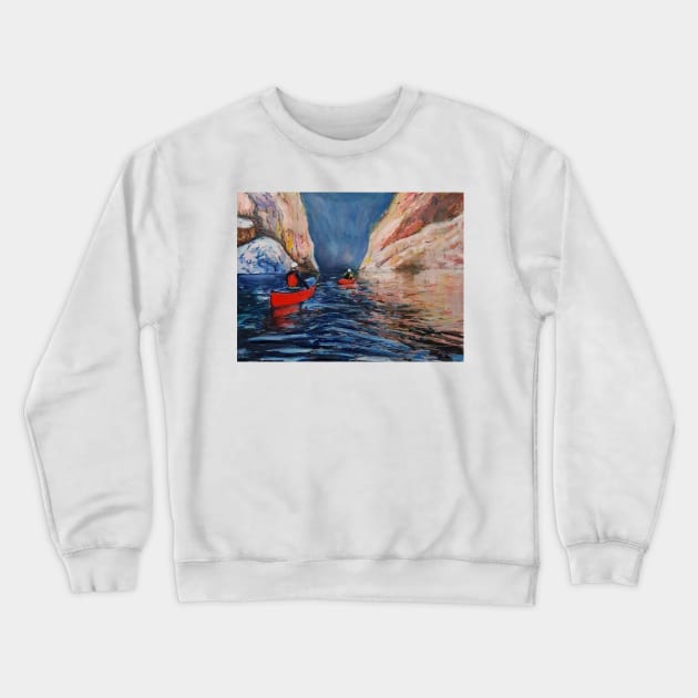 Red Canoes Crewneck Sweatshirt by Chrisprint74